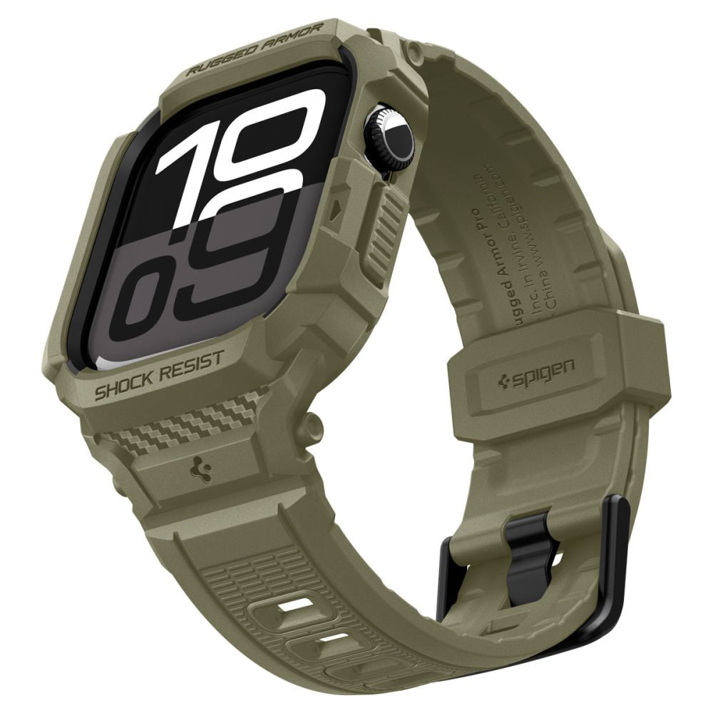 Spigen Rugged Armor Pro V2 -suojakotelo Apple Watch Series 10 / 11 46mm, Khaki