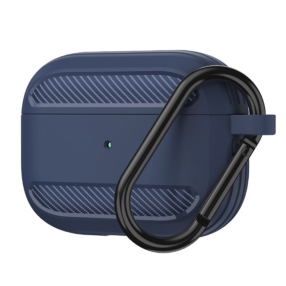 Techsuit Carbon -kuori Apple AirPods 3:lle, Laivastonsininen