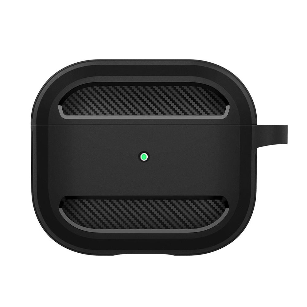 Techsuit Carbon -kuori Apple AirPods 3:lle, Vihreä
