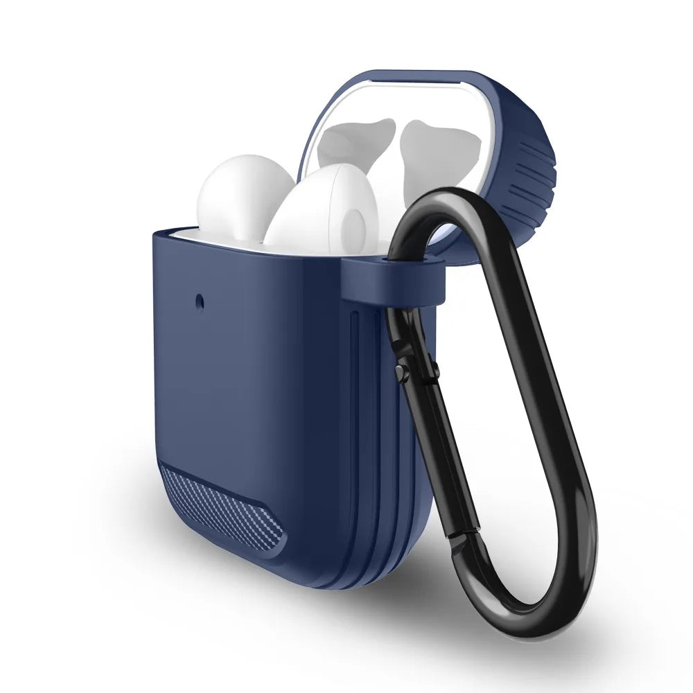 Techsuit Carbon -kuori Apple AirPods Gen 2 / Gen 1:lle, vaaleanpunainen