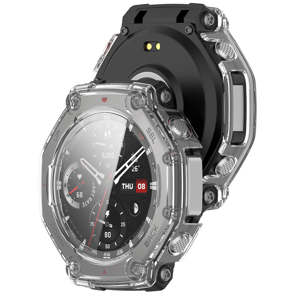 Techsuit Defense360 Pro -suojakotelo Amazfit T-Rex 3:lle, Läpinäkyvä