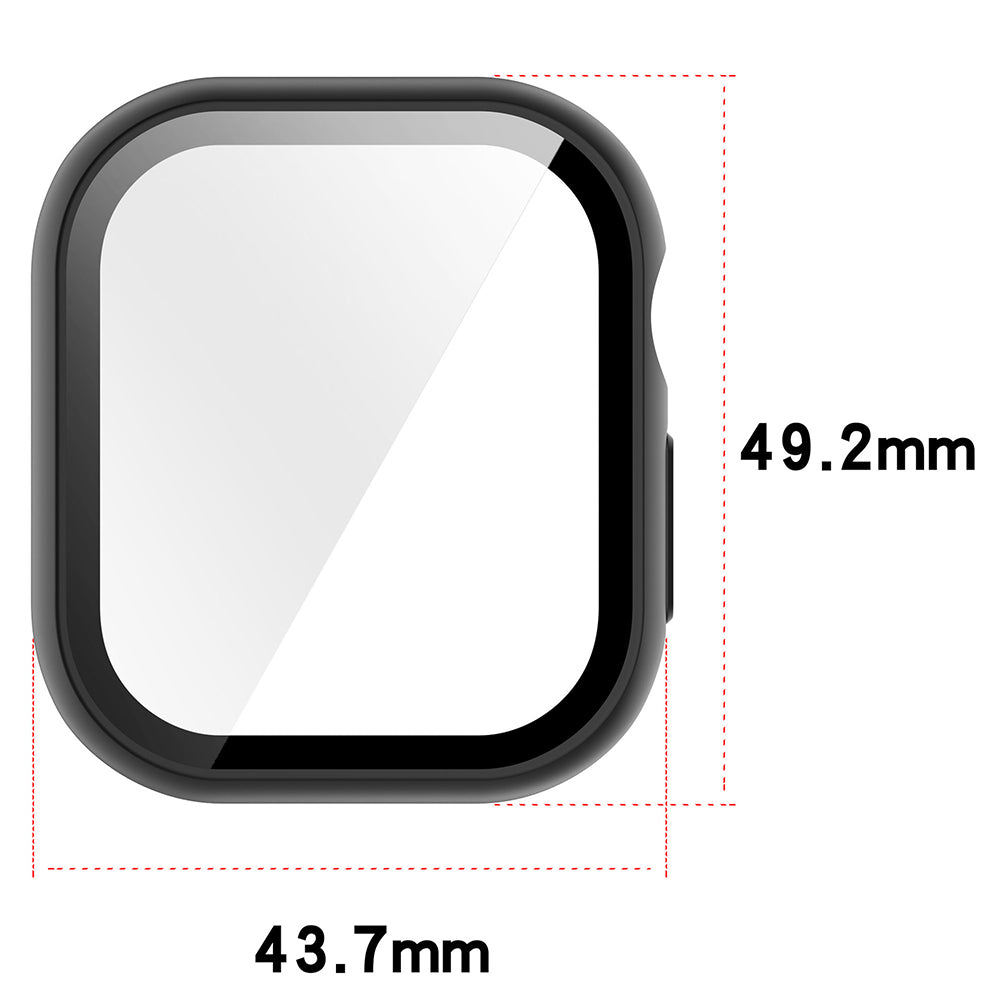 Techsuit Defense360 Pro -kuori Apple Watch 12 46mm:lle, läpinäkyvä