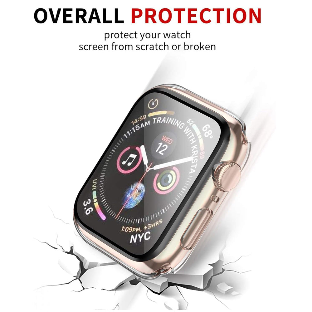 Techsuit Defense360 Pro -kuori Apple Watch 42mm -sarjalle, läpinäkyvä