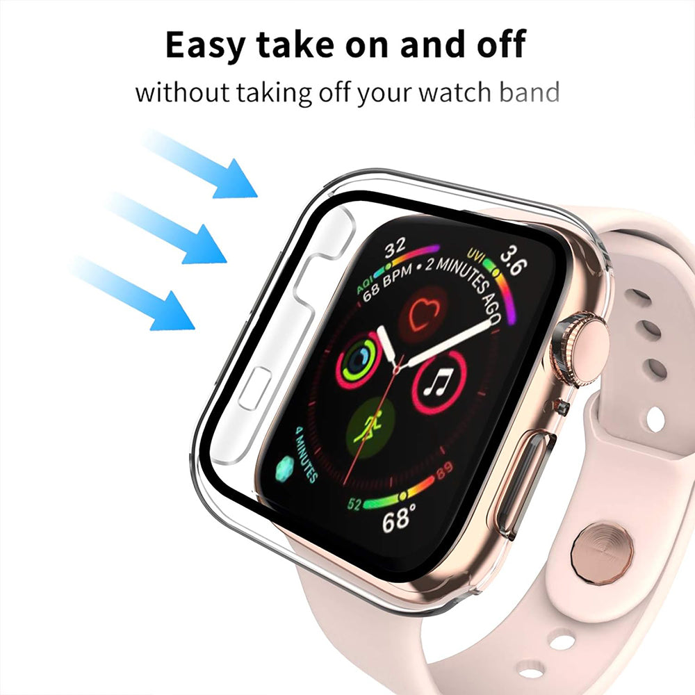 Techsuit Defense360 Pro -kuori Apple Watch 42mm -sarjalle, läpinäkyvä