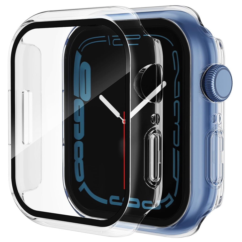 Techsuit Defense360 Pro -kuori Apple Watch 7 41mm -sarjalle, läpinäkyvä