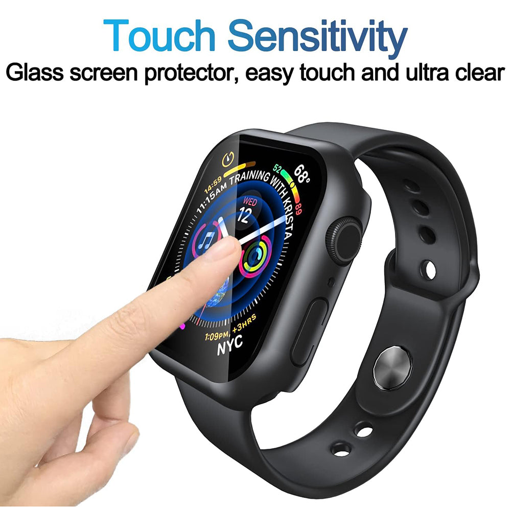 Techsuit Defense360 Pro -kuori Apple Watch 7 45 mm -sarjalle, musta