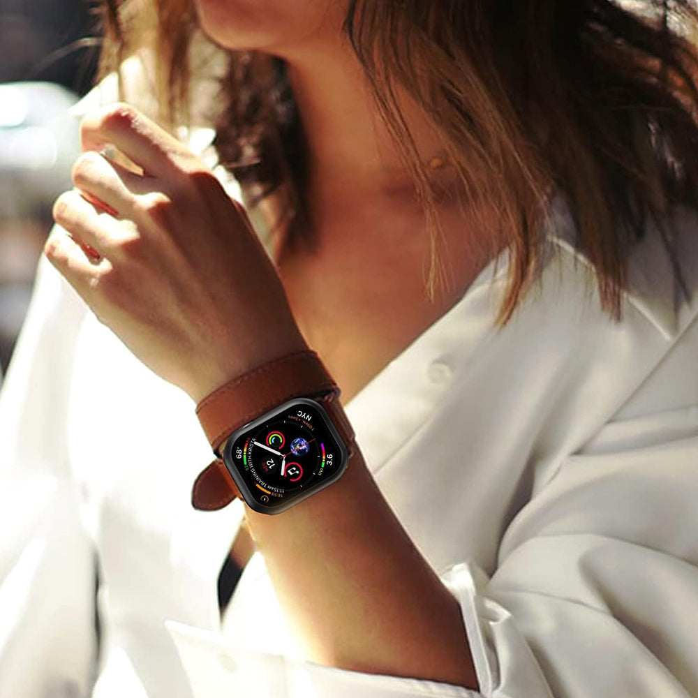 Techsuit Defense360 Pro -kuori Apple Watch 7 45 mm -sarjalle, musta