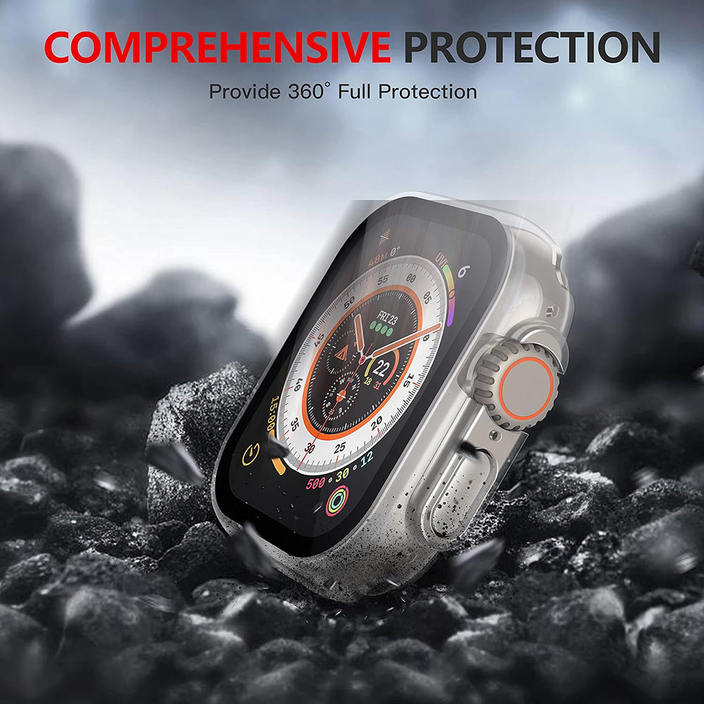Techsuit Defense360 Pro -kuori Apple Watch Ultra Seriesille, läpinäkyvä