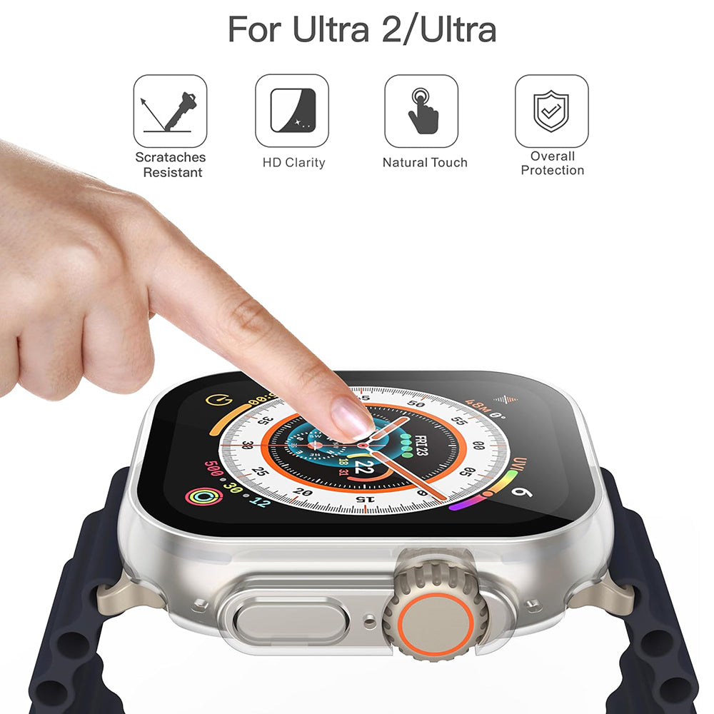Techsuit Defense360 Pro -kuori Apple Watch Ultra Seriesille, läpinäkyvä