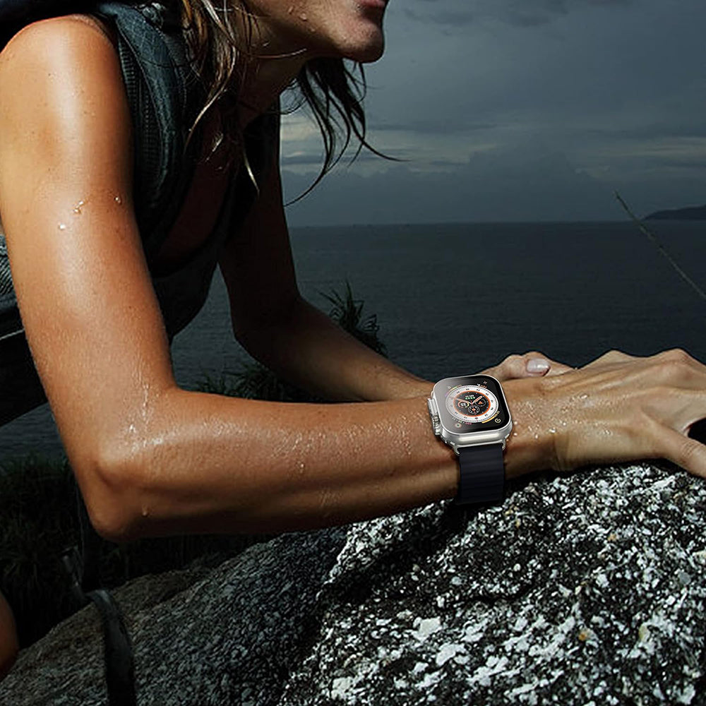 Techsuit Defense360 Pro -kuori Apple Watch Ultra Seriesille, läpinäkyvä