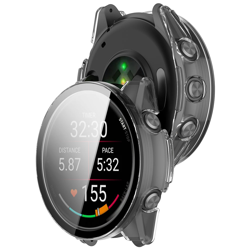 Techsuit Defense360 Pro -suojakuori Garmin Forerunner 170 / 70:lle, läpinäkyvä