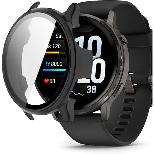 Techsuit Defense360 Pro -suojakotelo Garmin Venu 4 41mm:lle, Musta