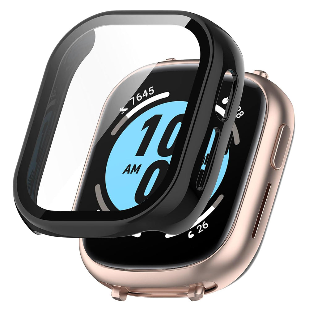 Techsuit Defense360 Pro -kuori Honor Watch 4:lle, Musta