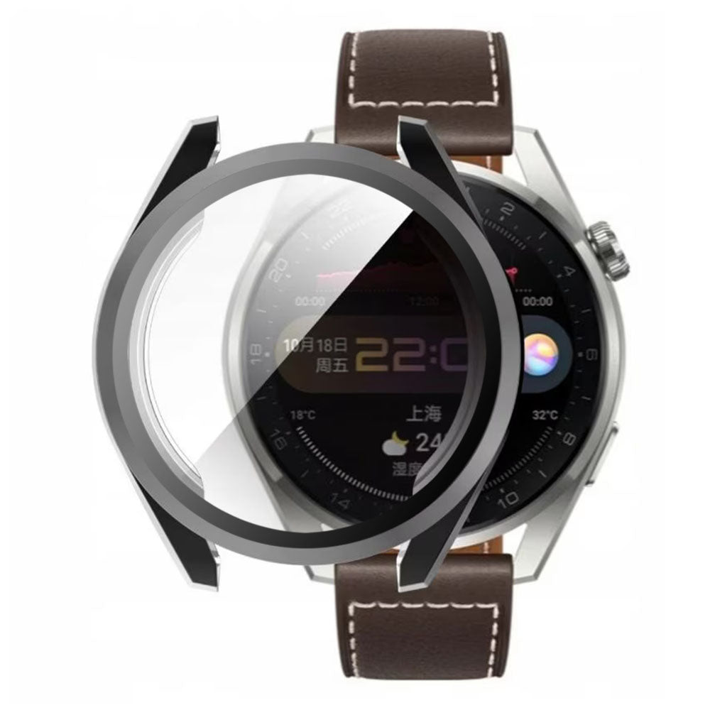 Techsuit Defense360 Pro -kuori Huawei Watch 3 Pro:lle, Musta