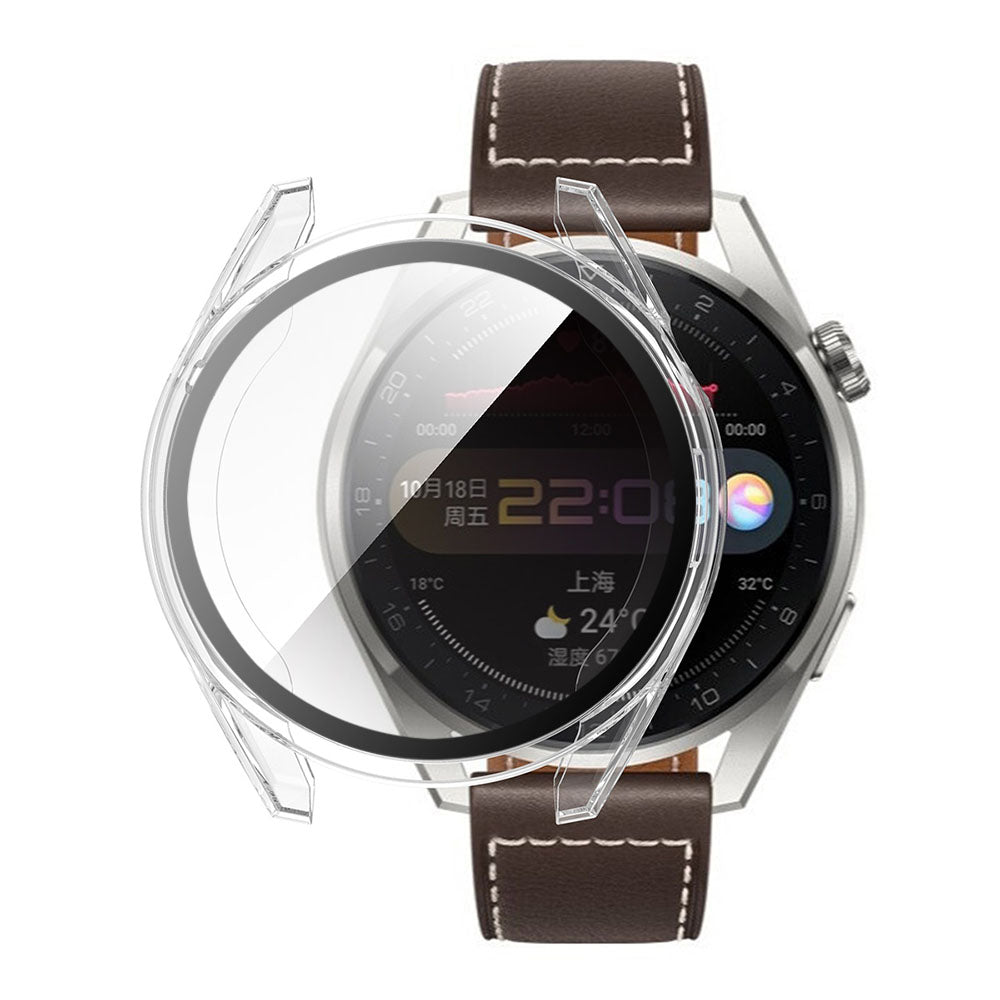 Techsuit Defense360 Pro -kuori Huawei Watch 3 Pro:lle, läpinäkyvä