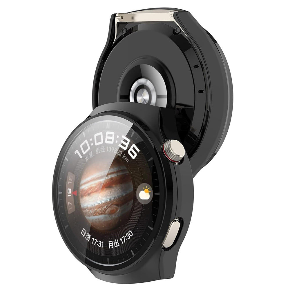 Techsuit Defense360 Pro -kuori Huawei Watch 4 Pro:lle, Musta