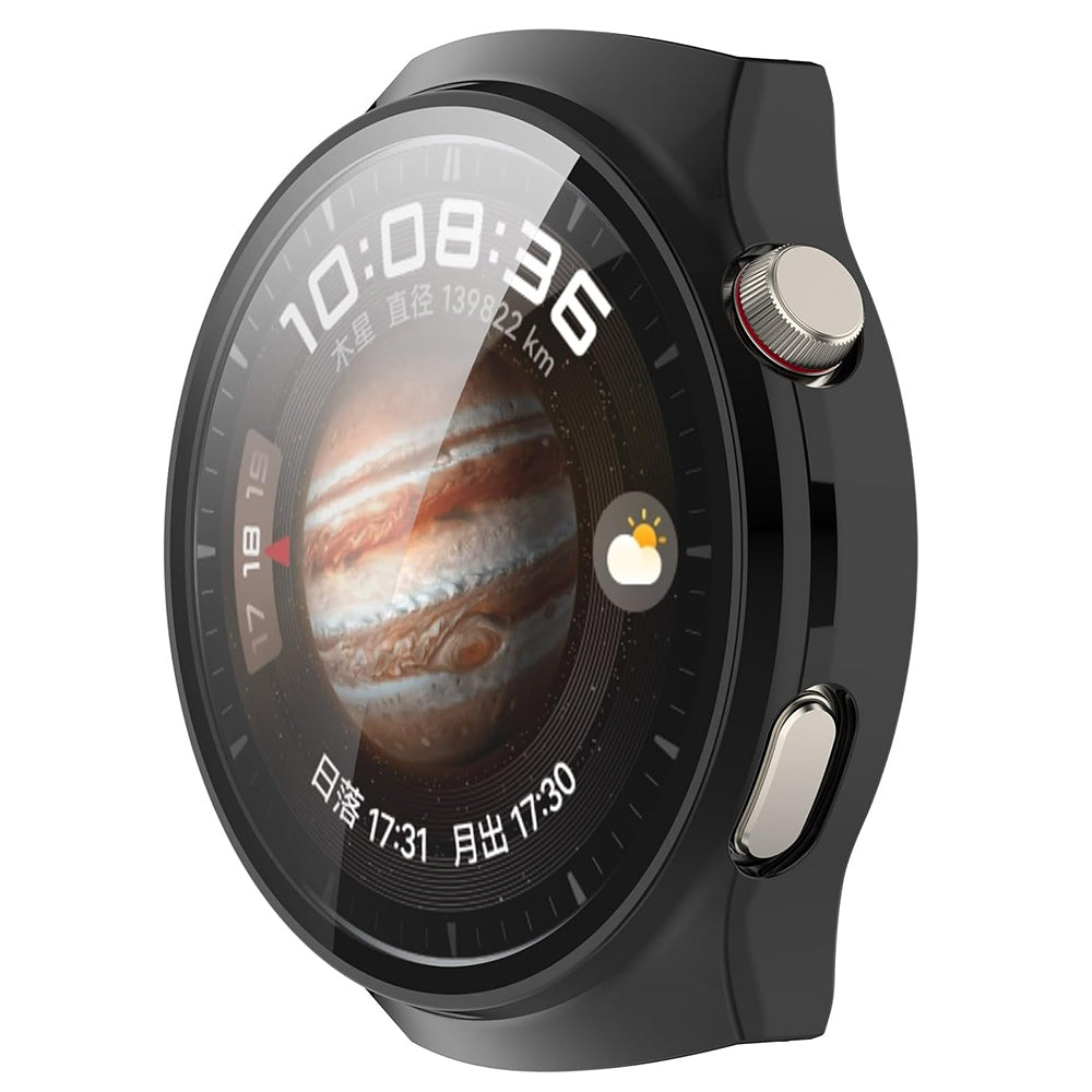 Techsuit Defense360 Pro -kuori Huawei Watch 4 Pro:lle, Musta
