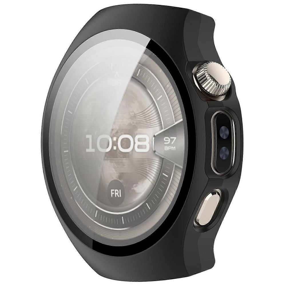 Techsuit Defense360 Pro -kuori Huawei Watch 5 42mm:lle, Musta