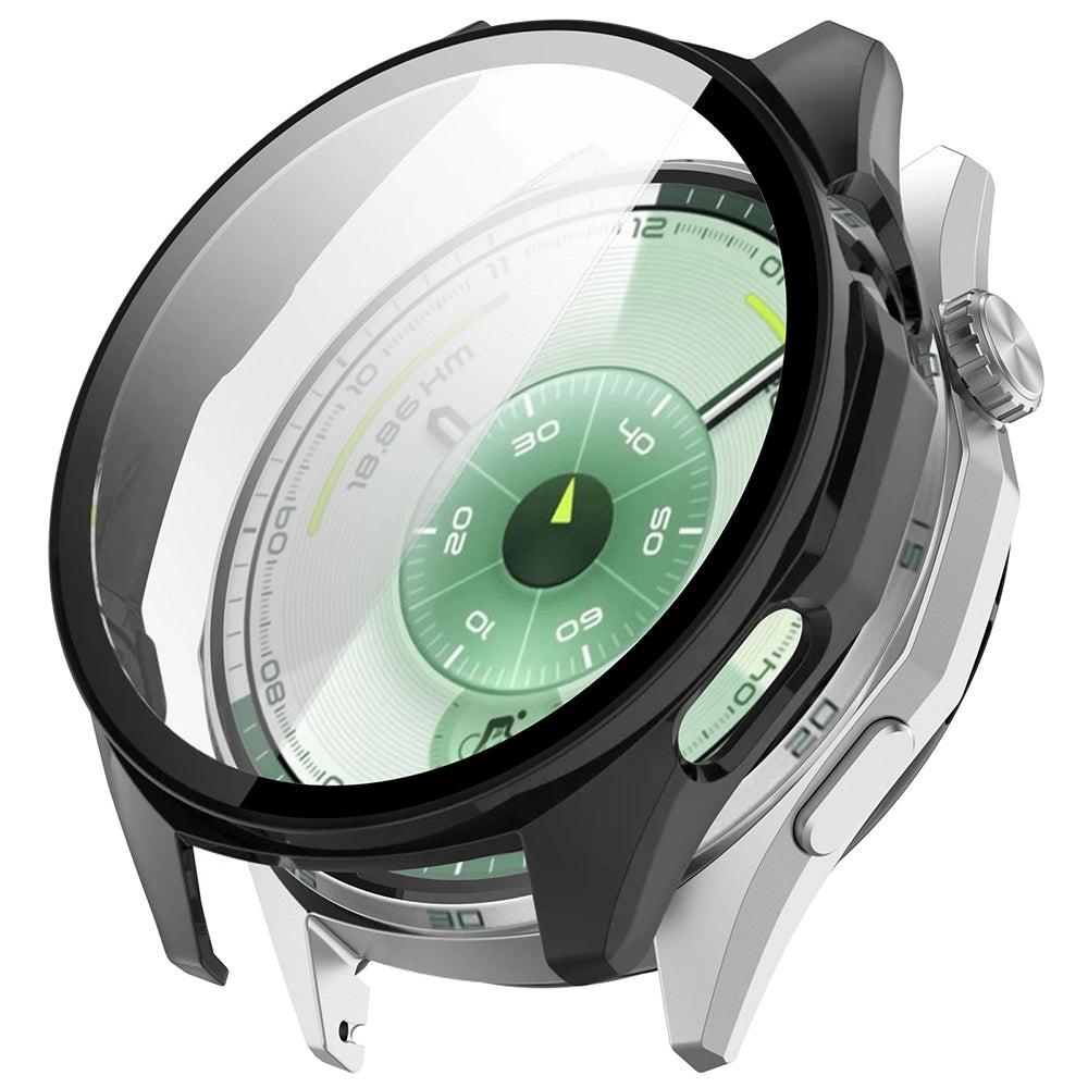 Techsuit Defense360 Pro -suojakotelo Huawei Watch GT 6 46mm -kelloon, Musta