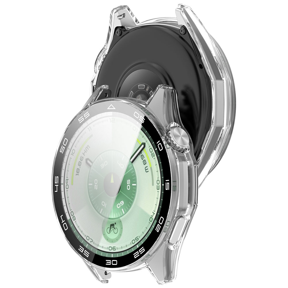 Techsuit Defense360 Pro Bezel -kotelo Huawei Watch GT 6 46mm:lle, Läpinäkyvä