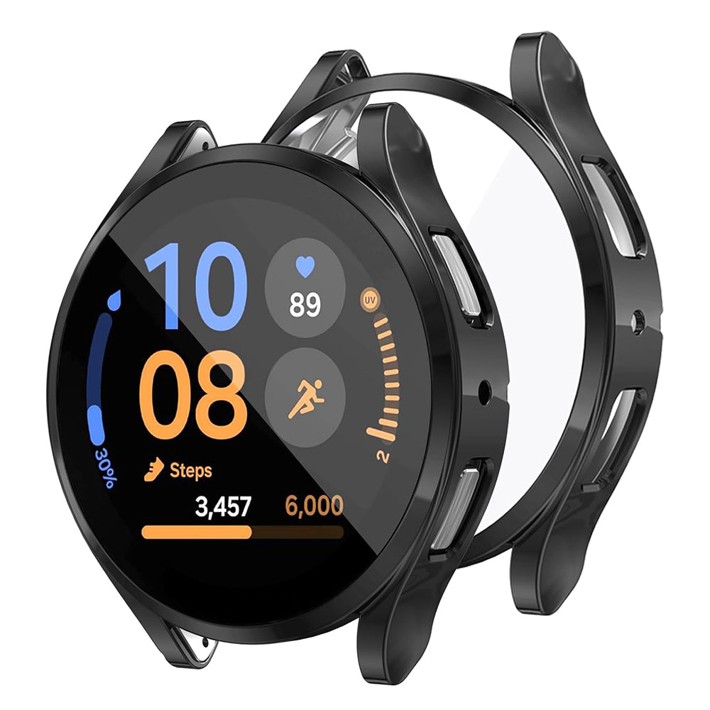 Techsuit Defense360 Pro -kuori Samsung Galaxy Watch FE:lle, musta