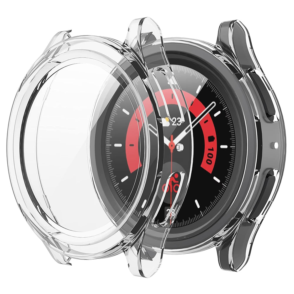Techsuit Defense360 Pro -kuori Samsung Galaxy Watch5 Pro 45mm:lle, läpinäkyvä