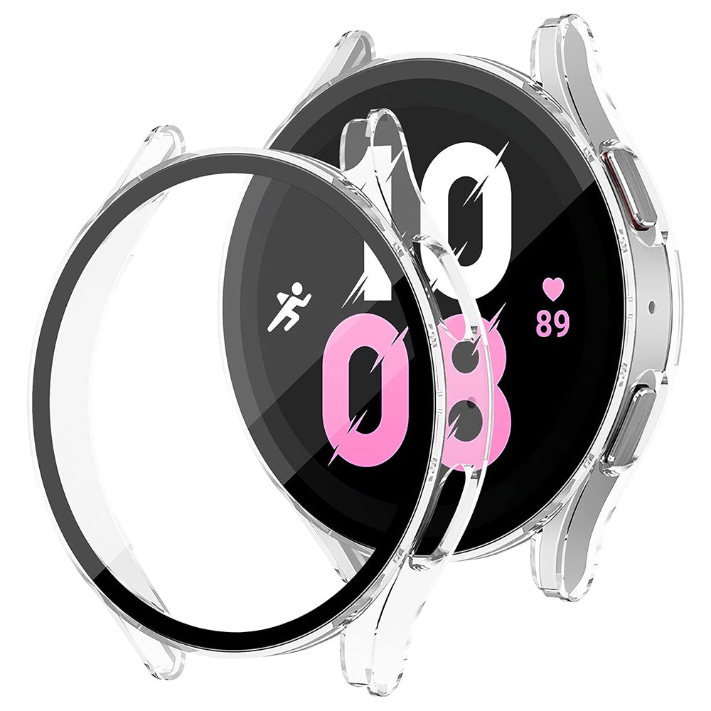 Techsuit Defense360 Pro -kuori Samsung Galaxy Watch5 / Watch4 40 mm -sarjalle, läpinäkyvä