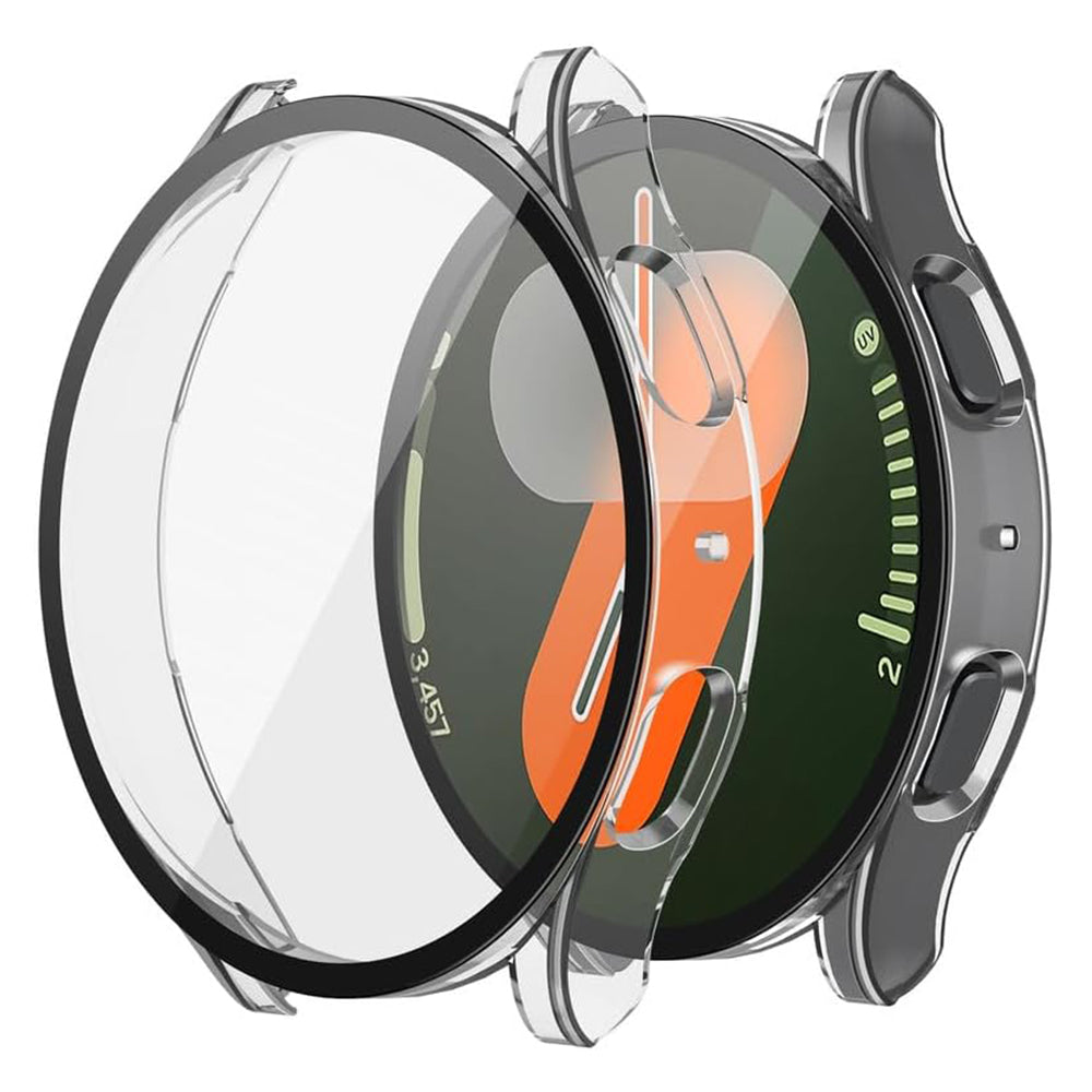 Techsuit Defense360 Pro -kuori Samsung Galaxy Watch7 40mm:lle, läpinäkyvä