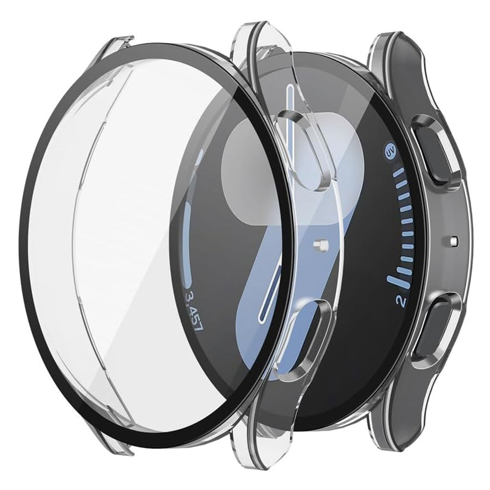 Techsuit Defense360 Pro -kuori Samsung Galaxy Watch7 44mm:lle, läpinäkyvä