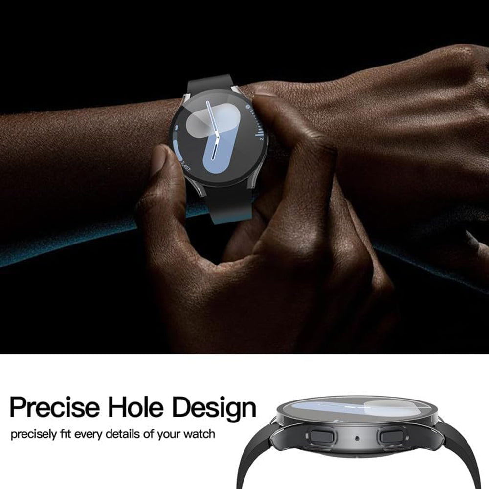 Techsuit Defense360 Pro -kuori Samsung Galaxy Watch7 44mm:lle, läpinäkyvä