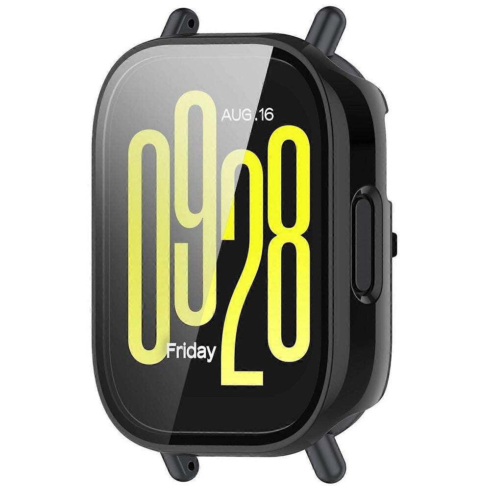 Techsuit Defense360 Pro -kuori Xiaomi Redmi Watch 5 Active -kellolle, musta