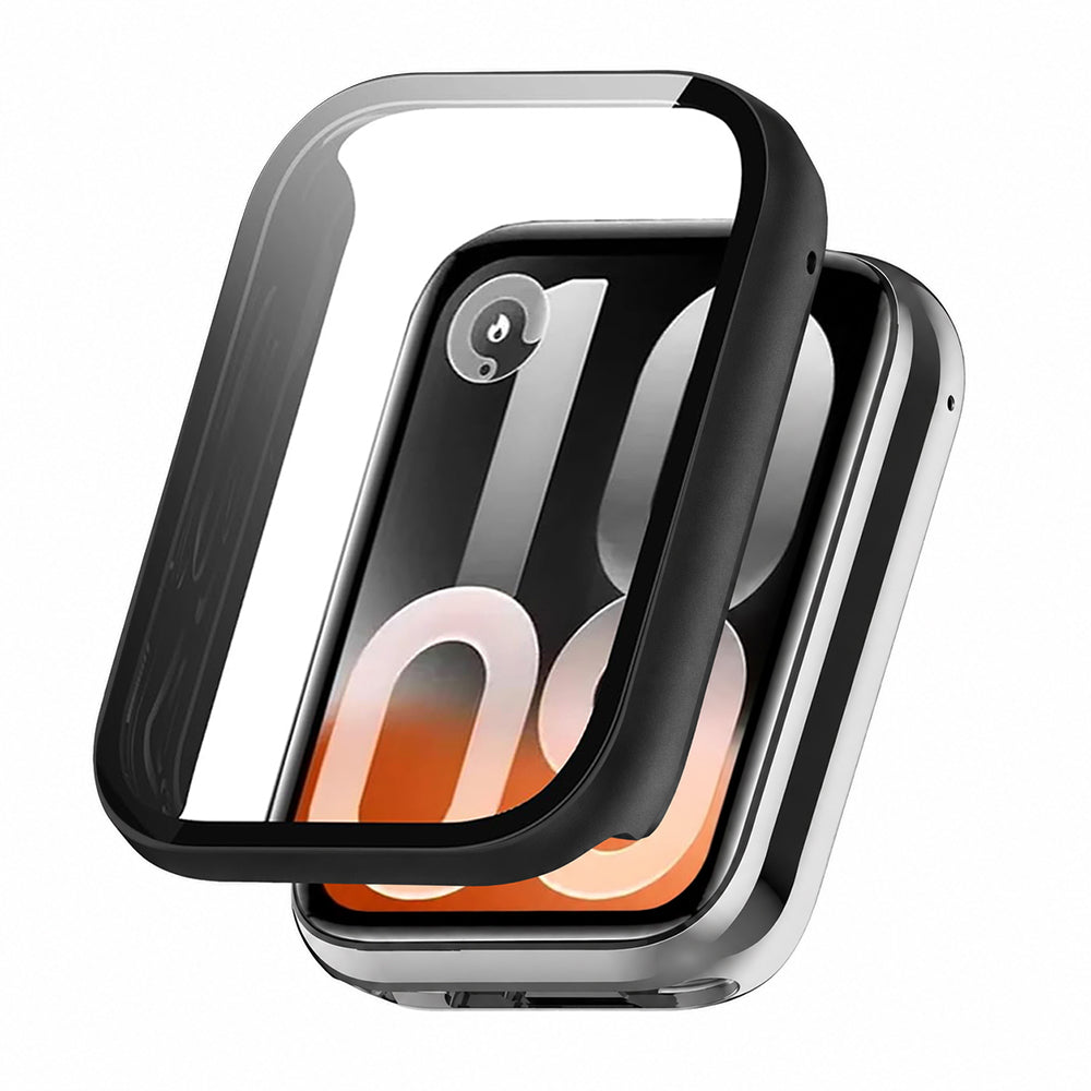 Techsuit Defense360 Pro -kuori Xiaomi Smart Band 10 Pro:lle, Matta Musta