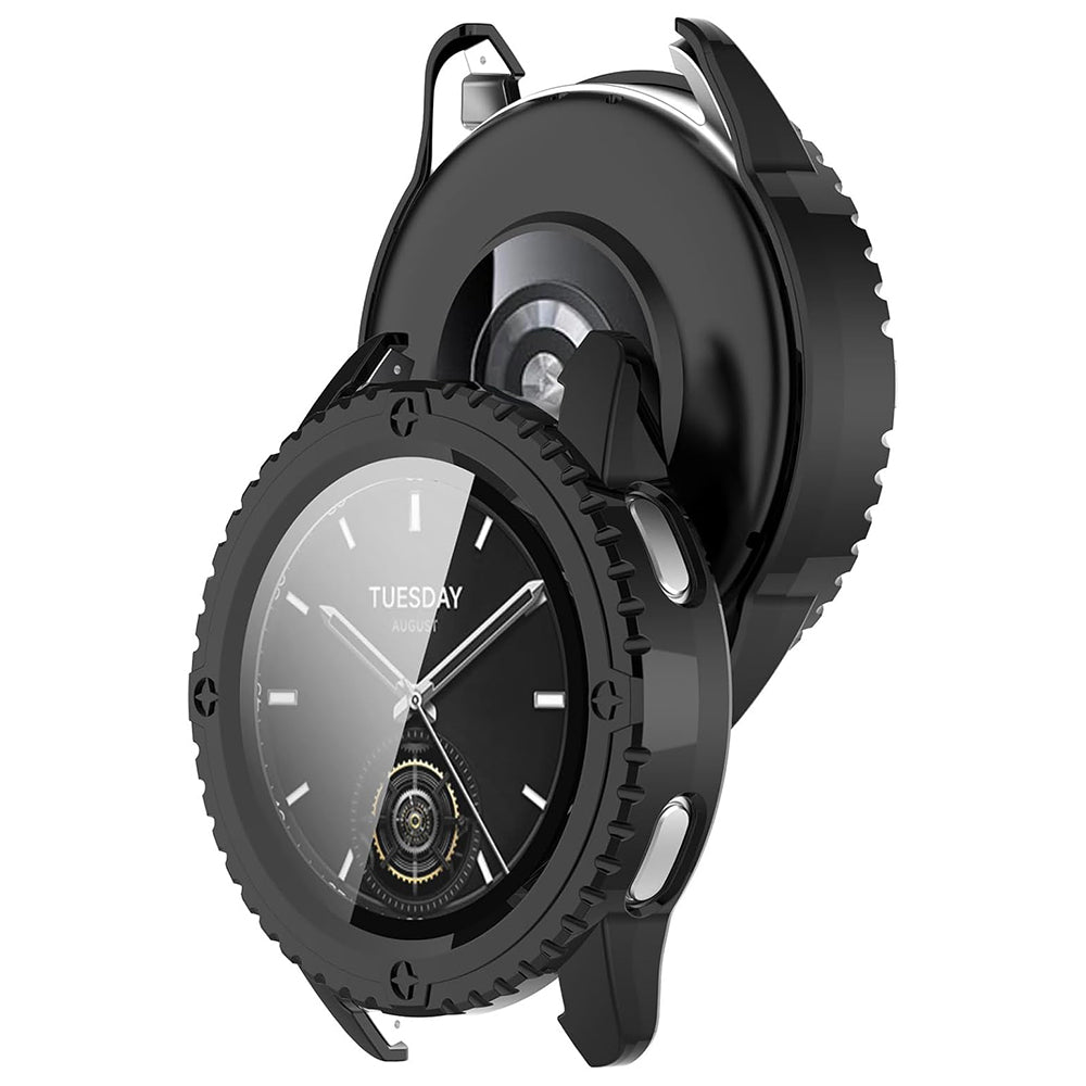 Techsuit Defense360 Pro -kuori Xiaomi Watch S3:lle, Musta
