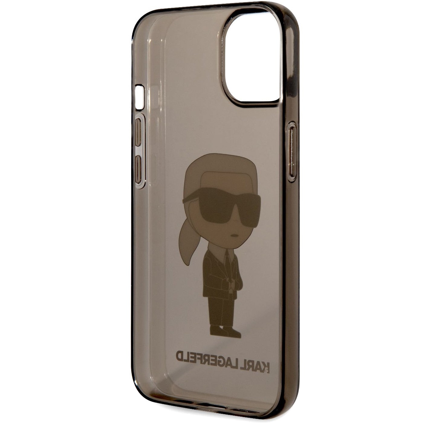 Karl Lagerfeld IML TPU-suojakotelo Apple iPhone 14 Plus -puhelimelle, Ikonik NFT, Läpinäkyvä Musta KLHCP14MHNIKTCK