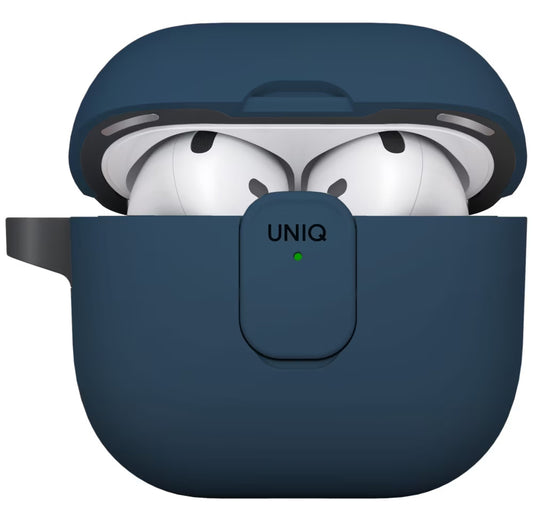 UNIQ Clyde Case for Apple AirPods 4, Black Blue
