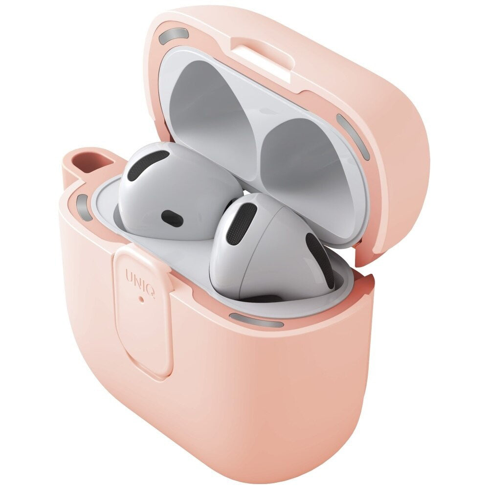 UNIQ Clyde -suojakotelo Apple AirPods 4:lle, Koralli