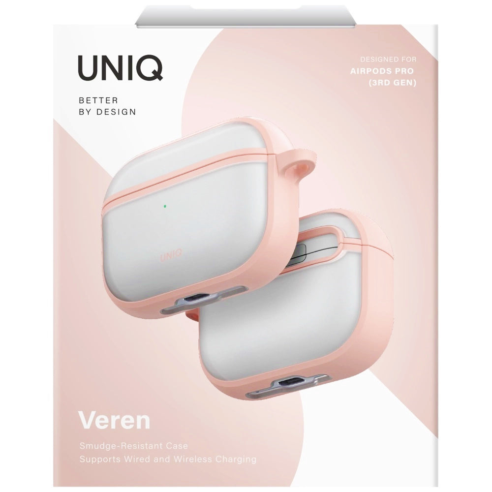 UNIQ Veren -kotelo Apple AirPods Pro 3:lle, Pinkki