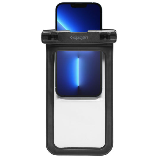Vedenkestävä yleiskotelo puhelimelle max. 3.5inch - 7inch, Spigen, A601, 2 kappaleen setti, Musta AMP04523