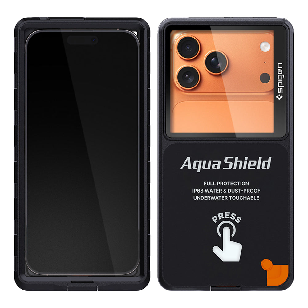 Spigen Universal Waterproof Case, Aqua Shield A604, Musta ACS11675
