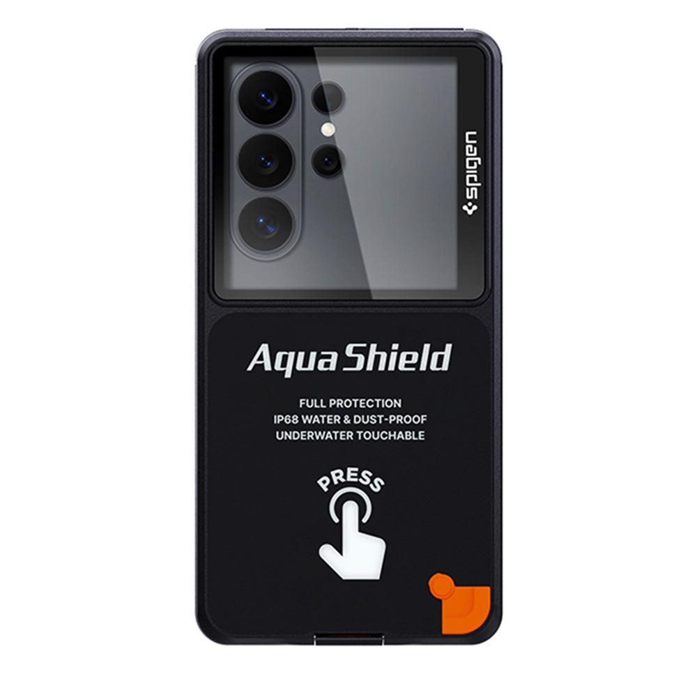 Spigen Universal Waterproof Case, Aqua Shield A604, Musta ACS11675