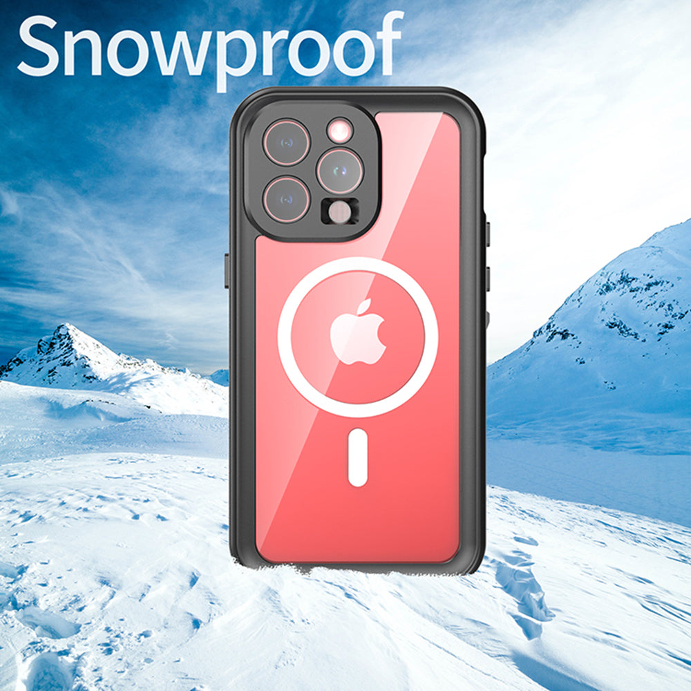 Waterproof MagSafe -kuori Apple iPhone 15 Pro Maxille, ShellBox, Musta