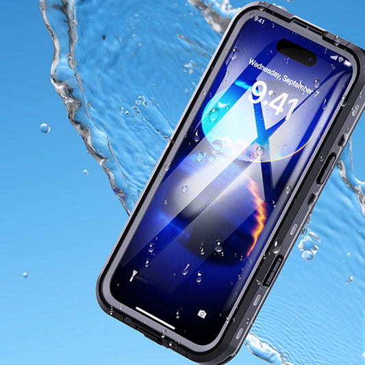 Vedenpitävä suojakuori Apple iPhone 16 Pro:lle, ShellBox, Musta