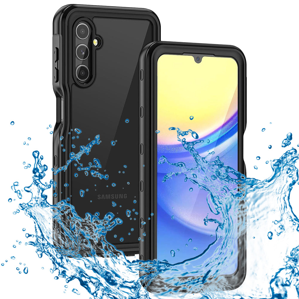 Vedenpitävä suojakuori Samsung Galaxy A15 5G A156 / A15 A155, ShellBox, Musta