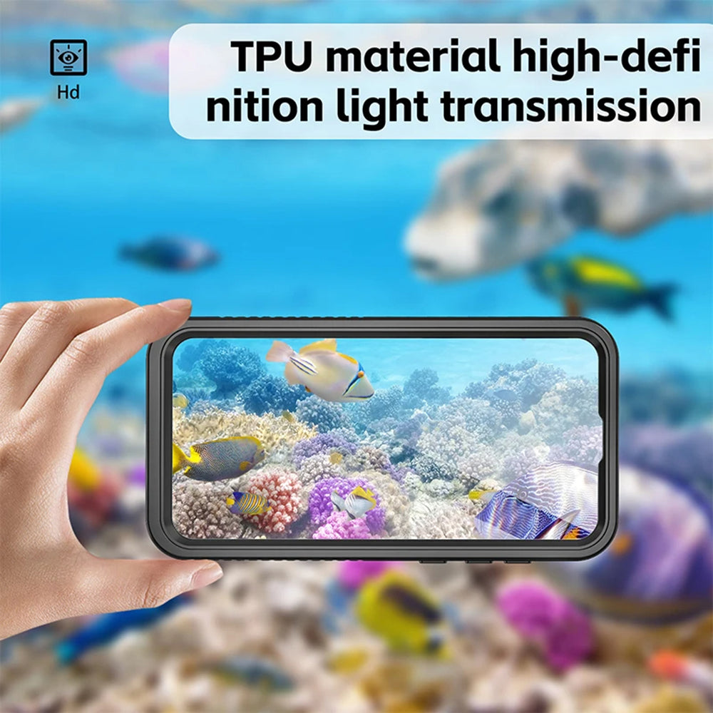 Vedenpitävä suojakuori Samsung Galaxy A55 5G A556:lle, ShellBox, Musta