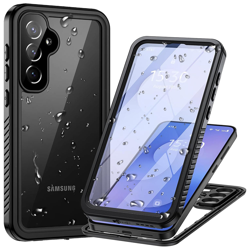 Vedenpitävä kotelo Samsung Galaxy S25 FE:lle, ShellBox, Musta