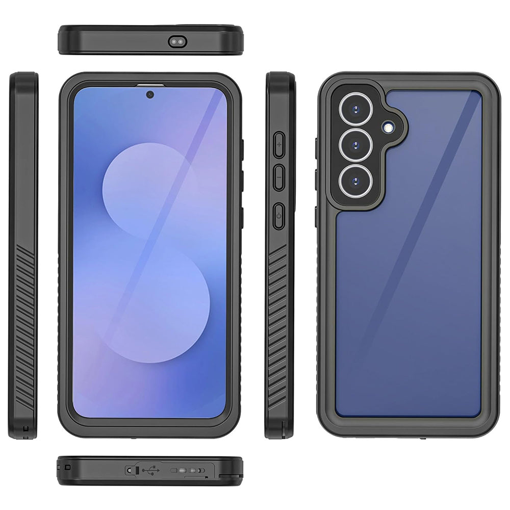 Vedenpitävä kotelo Samsung Galaxy S25 FE:lle, ShellBox, Musta