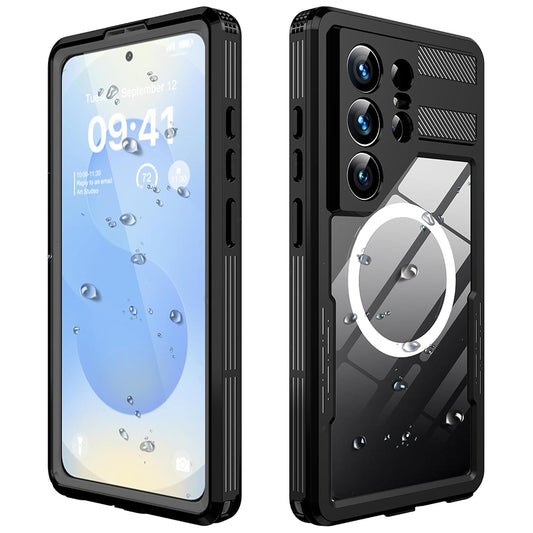 Vedenkestävä kotelo Samsung Galaxy S26 Ultra, ShellBox, Musta