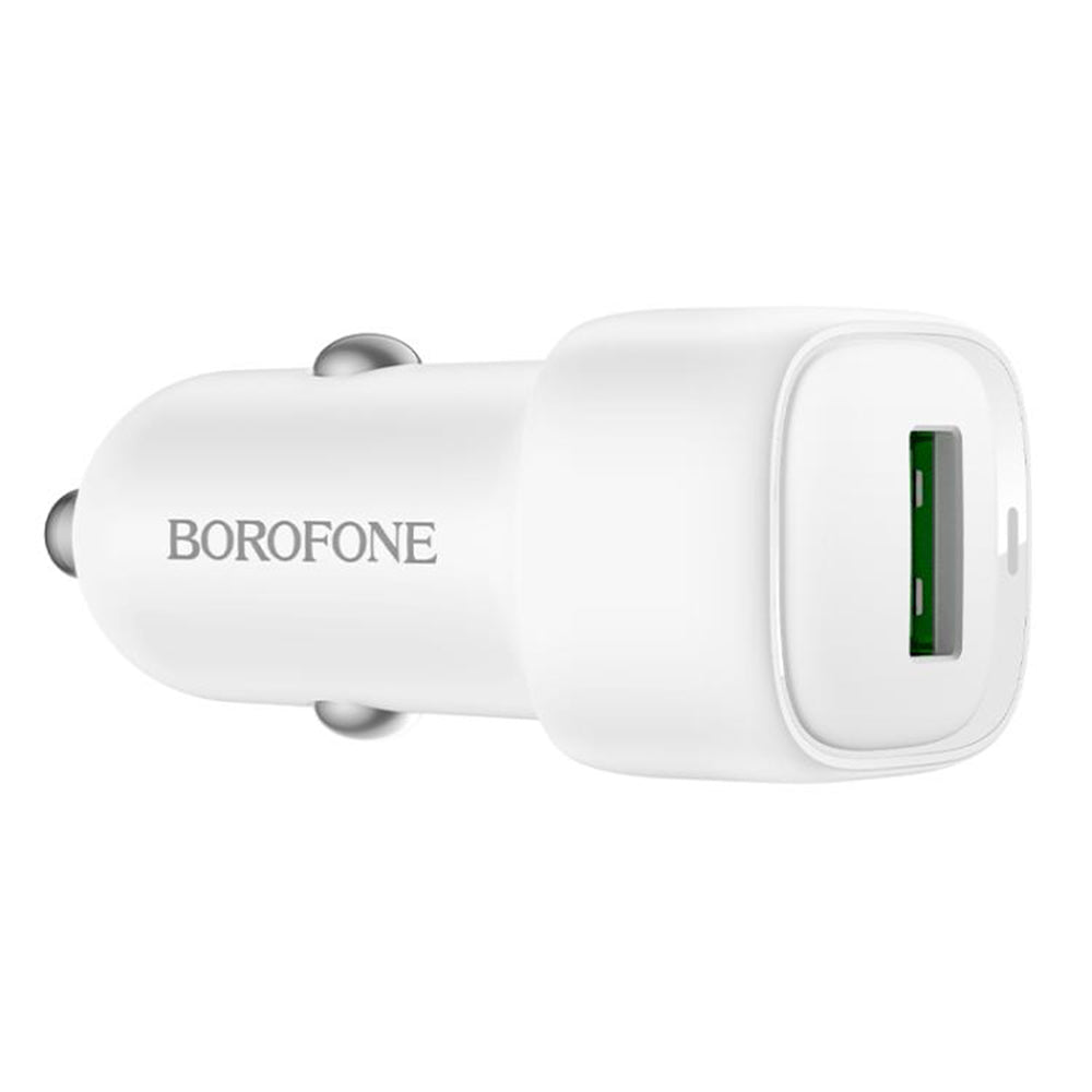 Autolaturi Borofone BZ34 Cloud, 18W, 3A, 1 x USB-A, Valkoinen