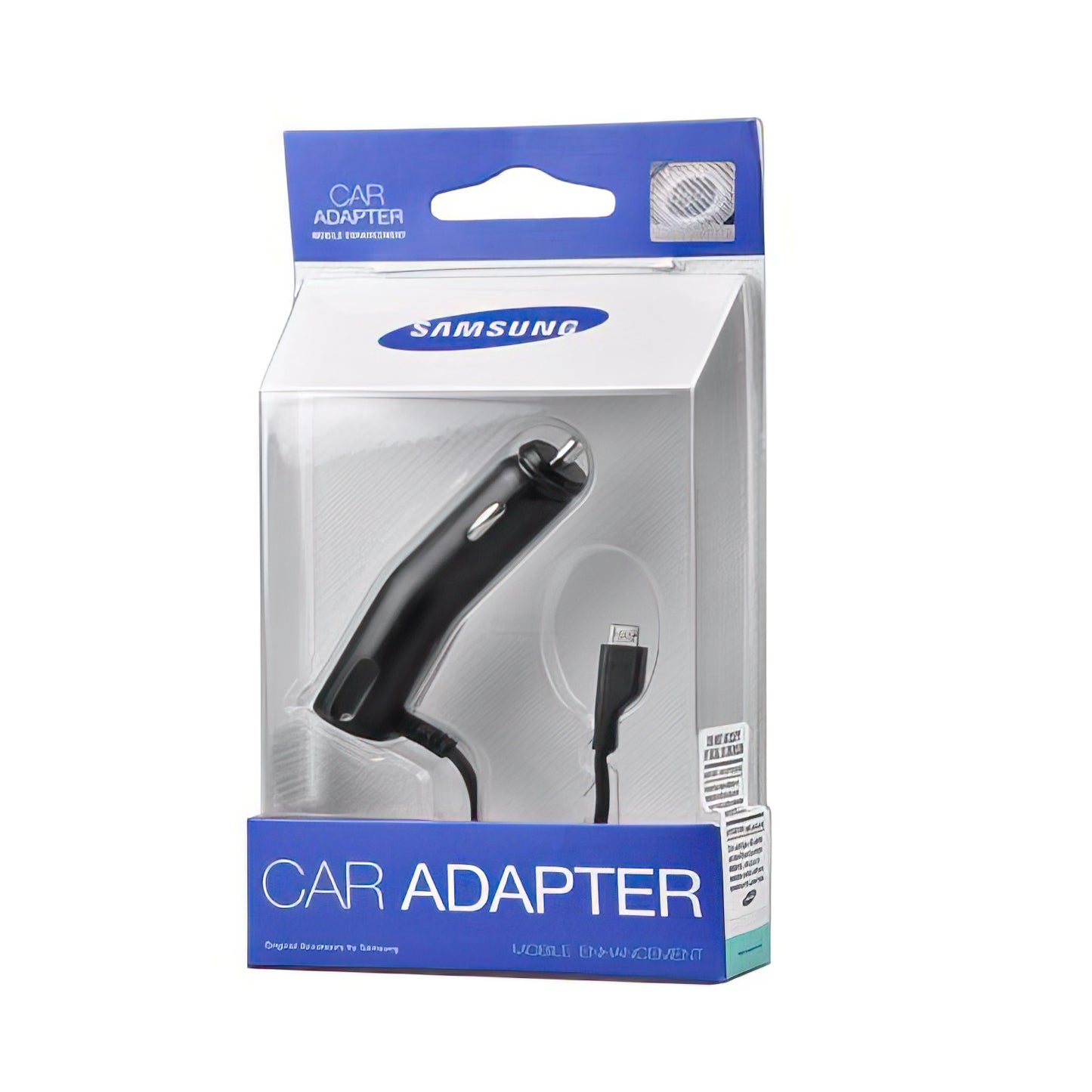 Samsung microUSB Wired Car Charger, 3.5W, 0.7A, Black, Refurbished ACADU10CBECSTD