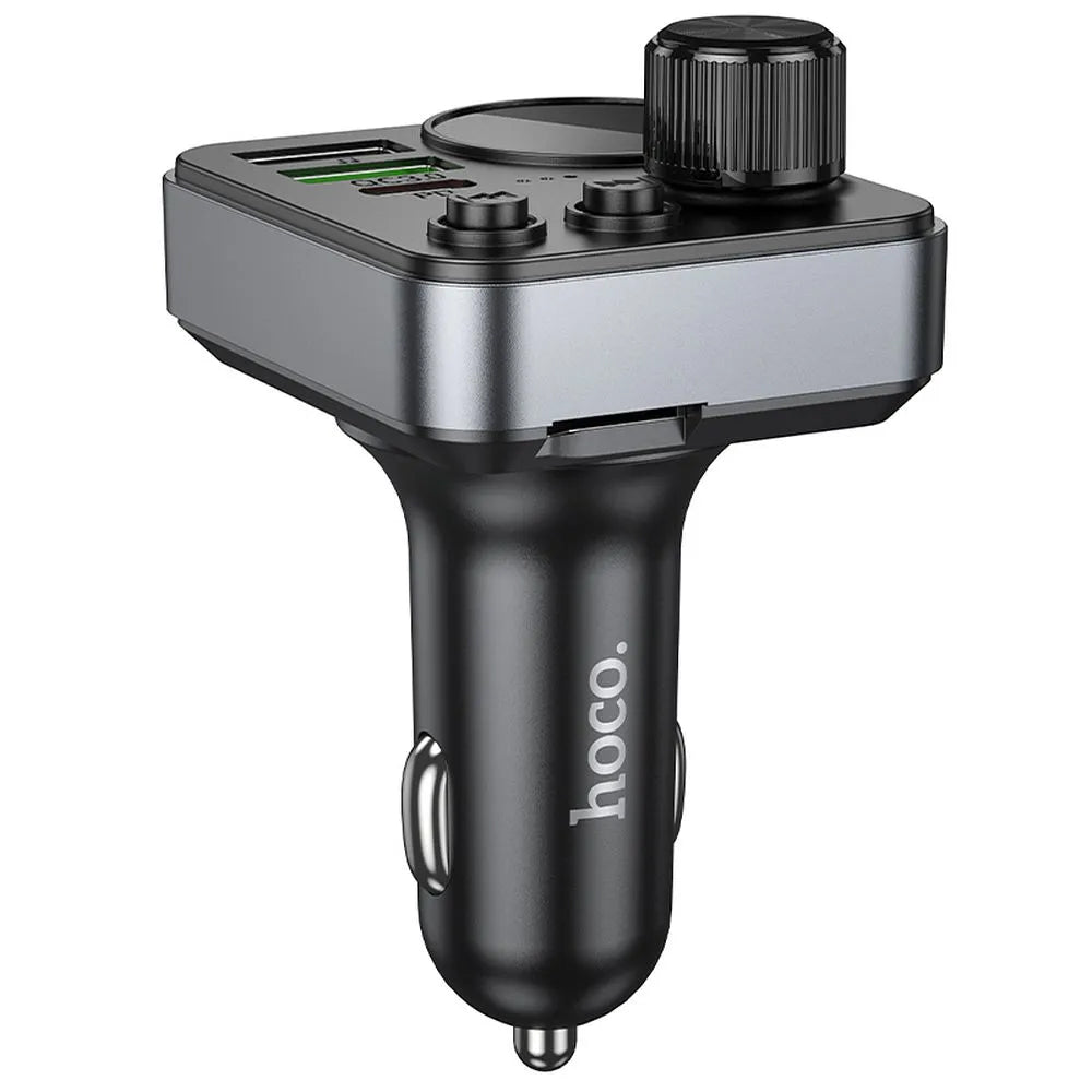 FM Bluetooth -modulaattori HOCO E86, 2 x USB-A - 1 x USB-C - 1 x microSD